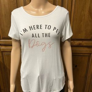 Oversized XS tshirt by Twine and Stark I’m here to pet all the dogs